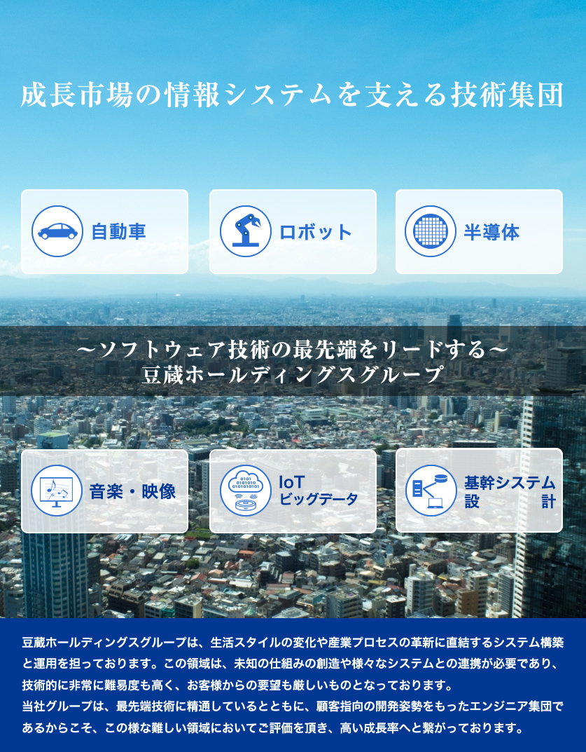 社会生活スタイルを変える情報システムを作る会社